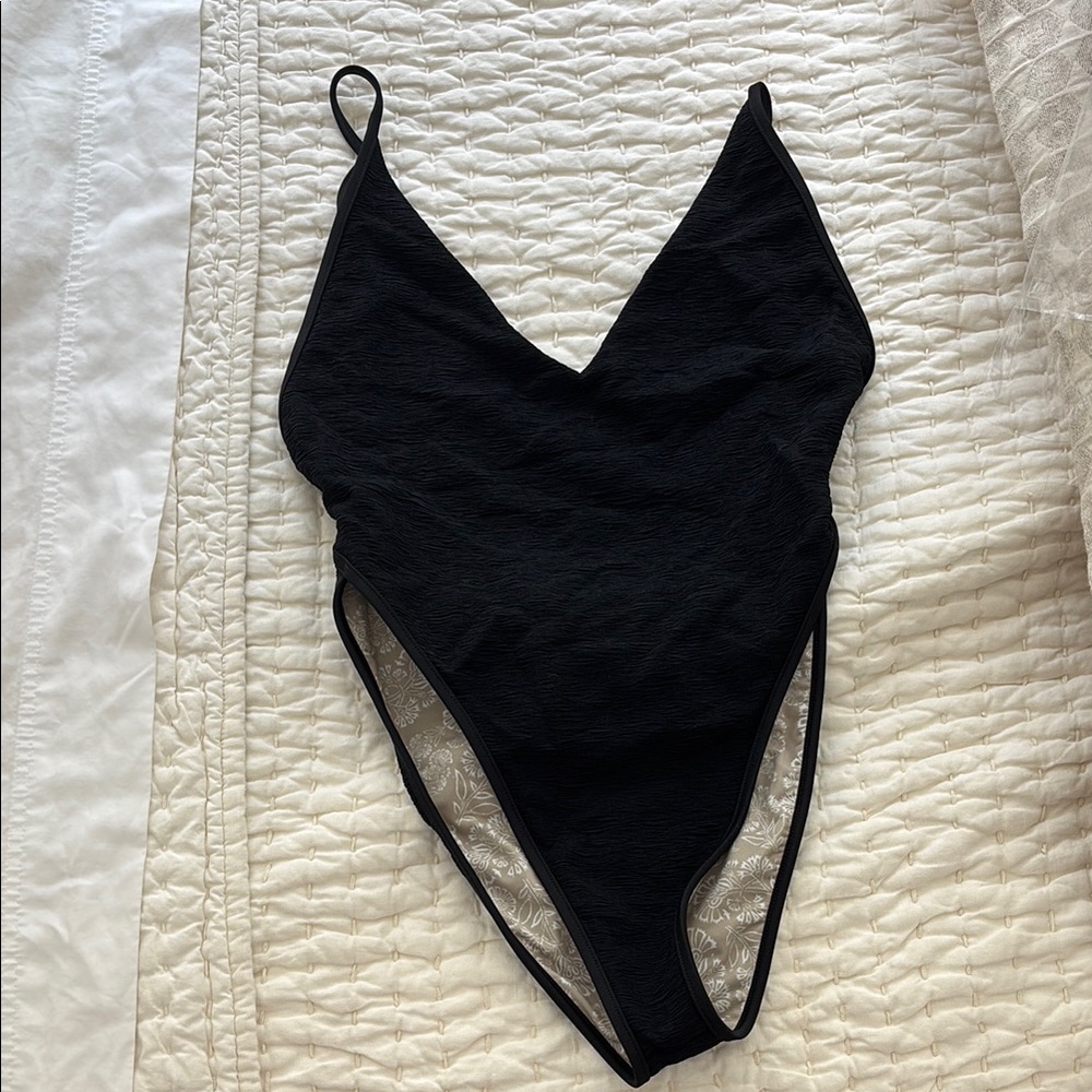 NWOT Free People Black One-Piece Swimsuit